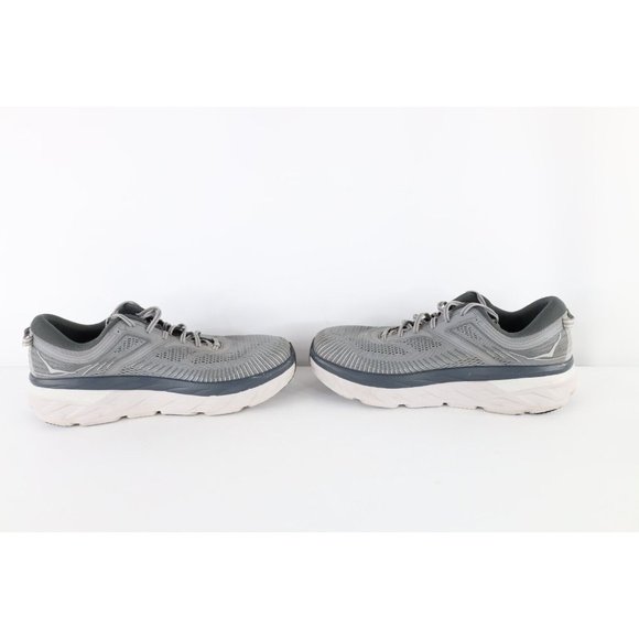 Hoka One One Mens Size 13 Cushioned Bondi 7 Gym Jogging Running Shoes Gray main image 6